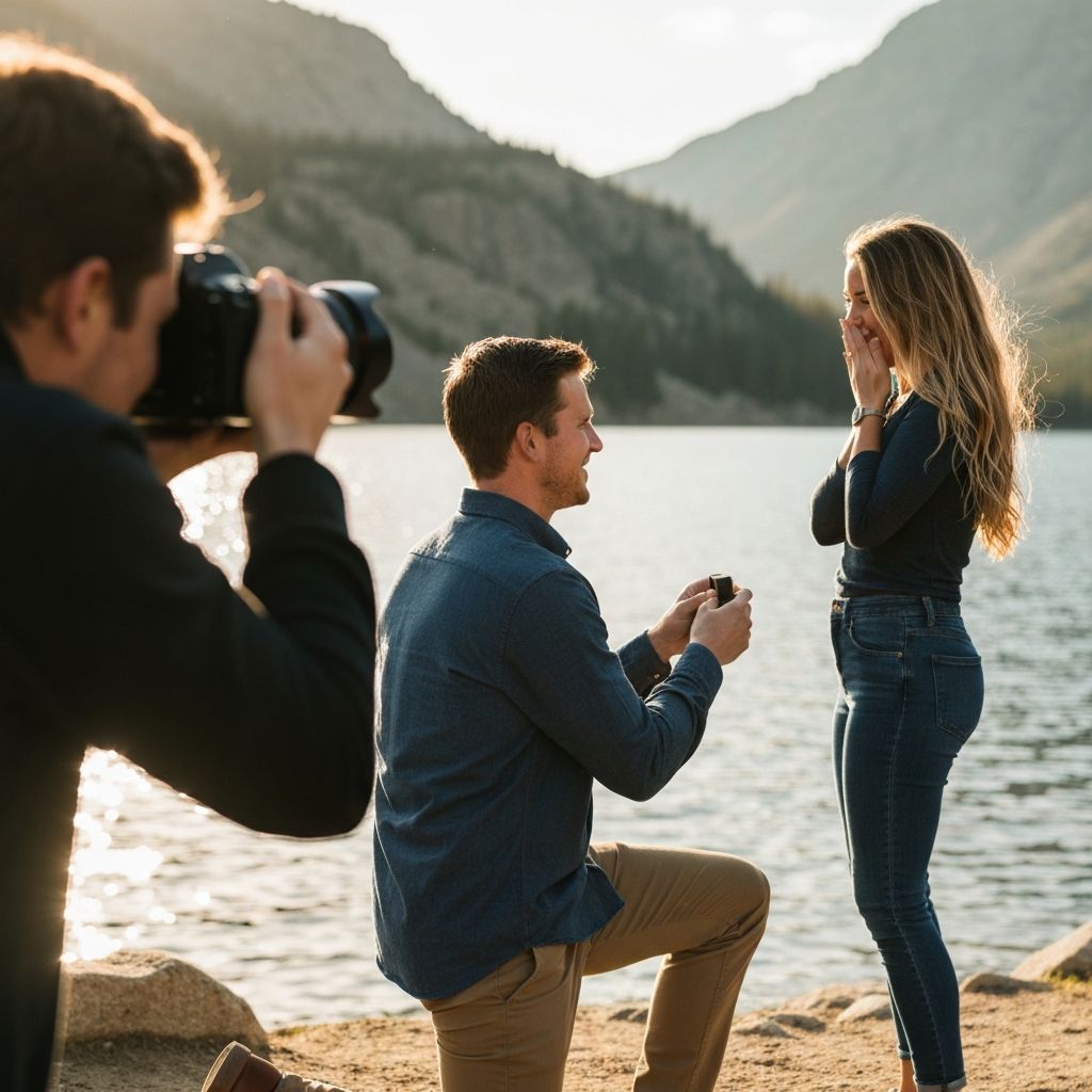 Allen proposing at String Lake