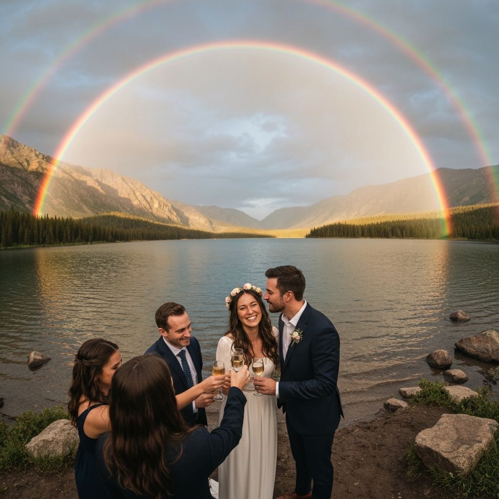 Rainbow over String Lake