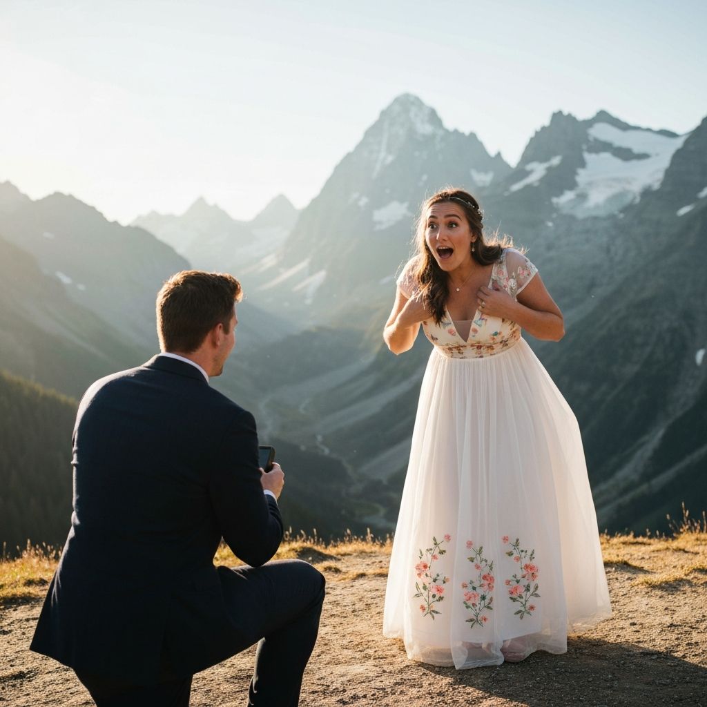 Kristin surprised during proposal